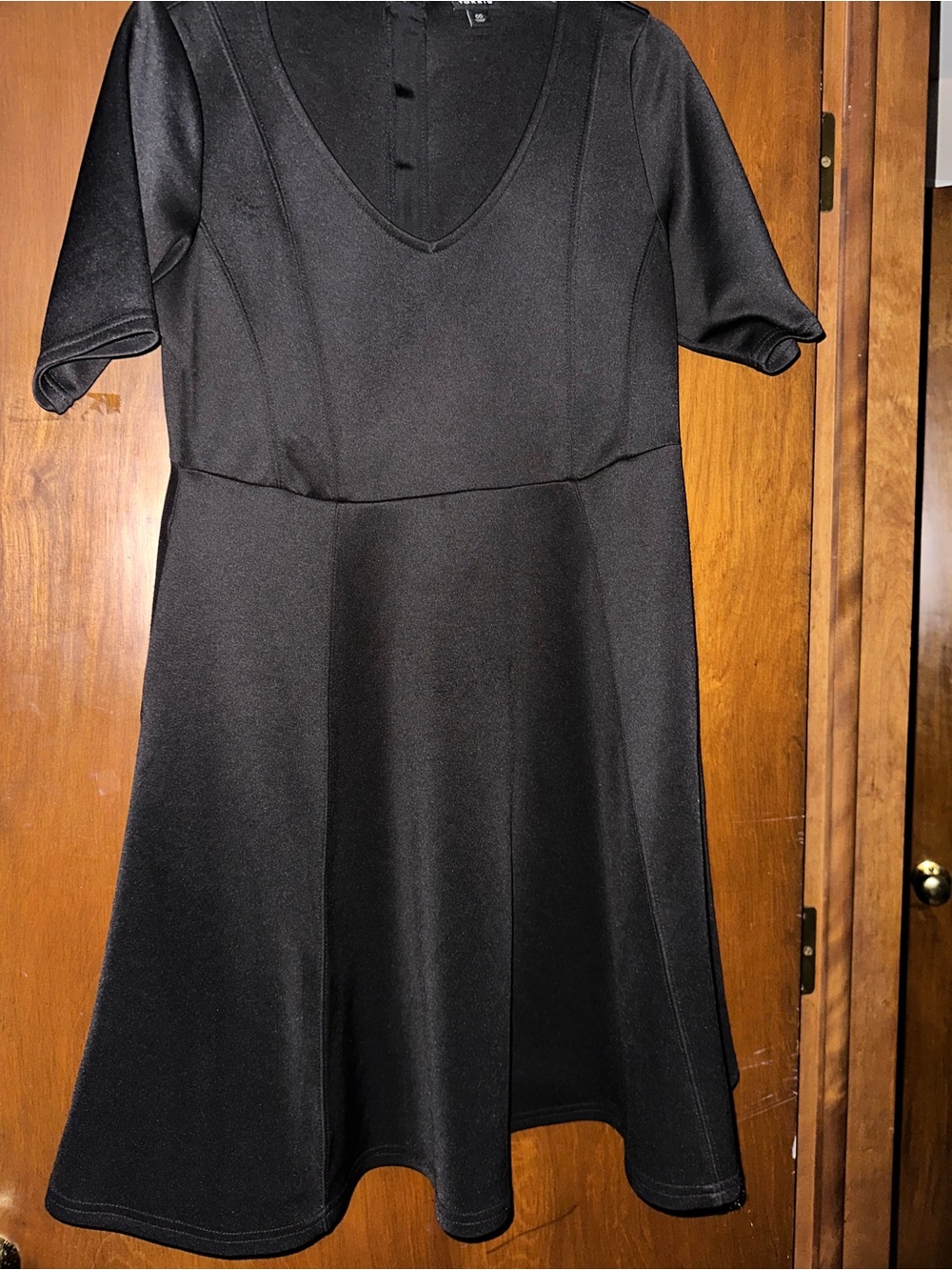 Elegant Black V-Neck A-Line Dress - Torrid